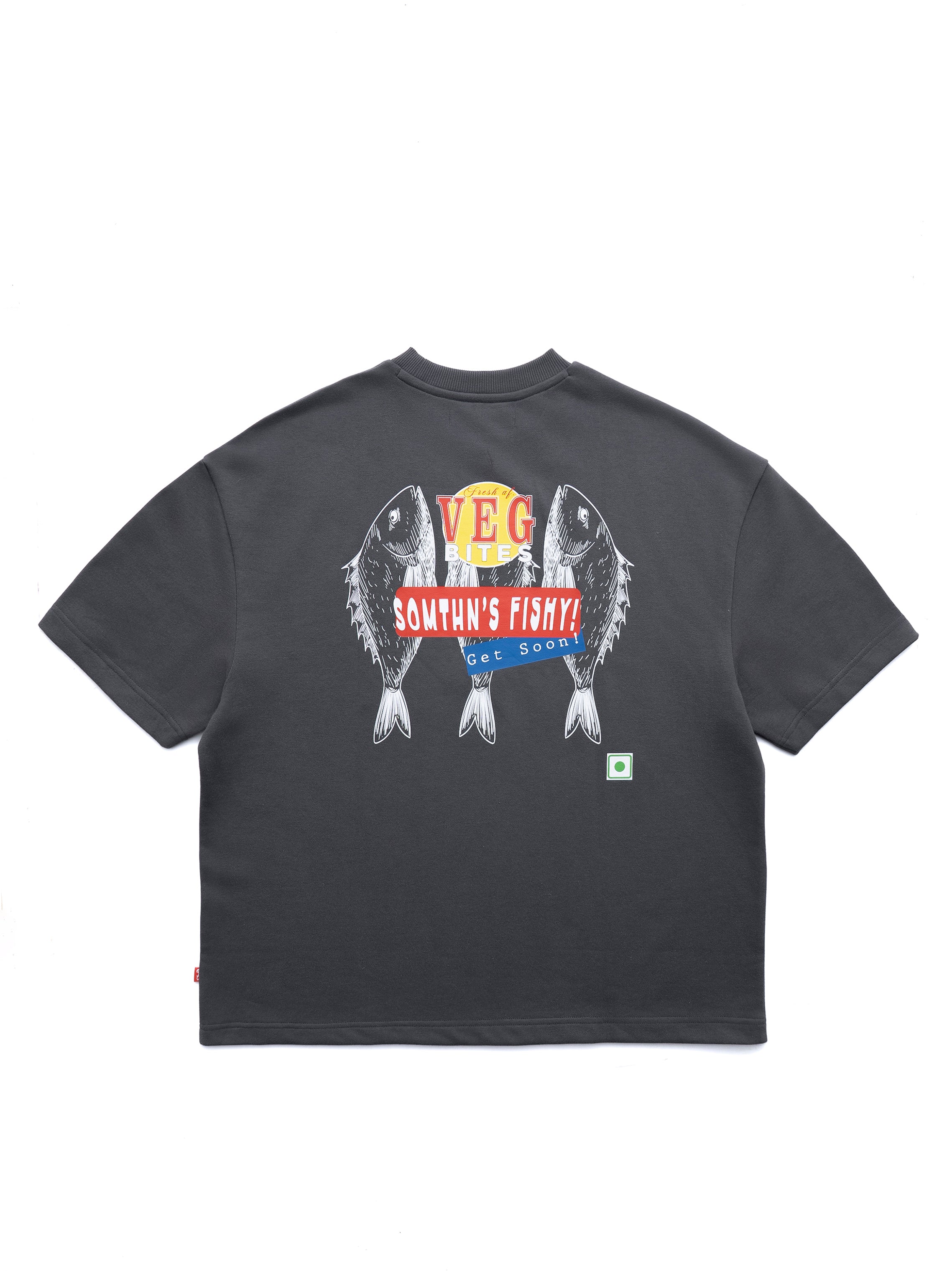 Veg Fish Bites Grey Tee