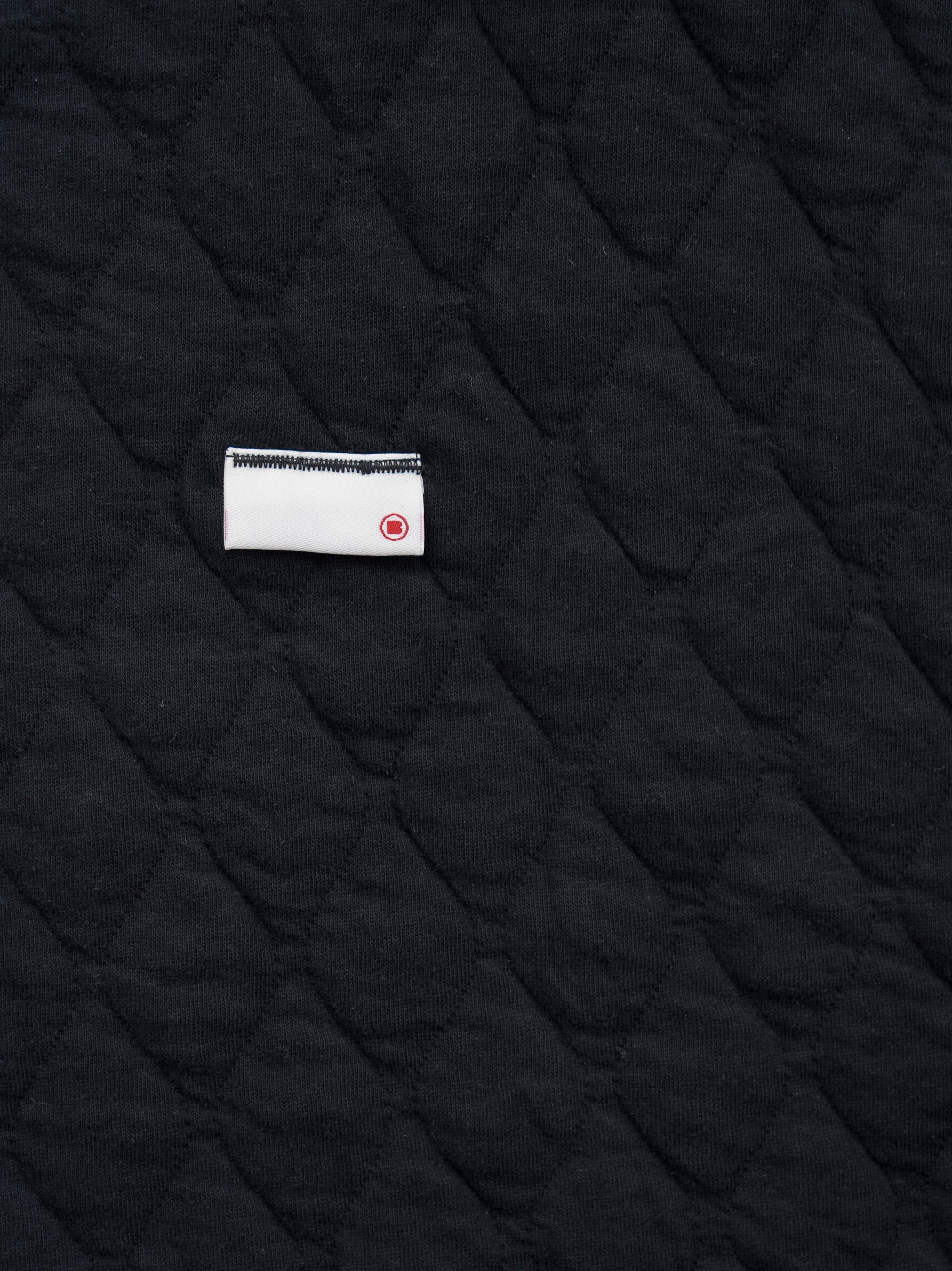 Black Quilted Tee
