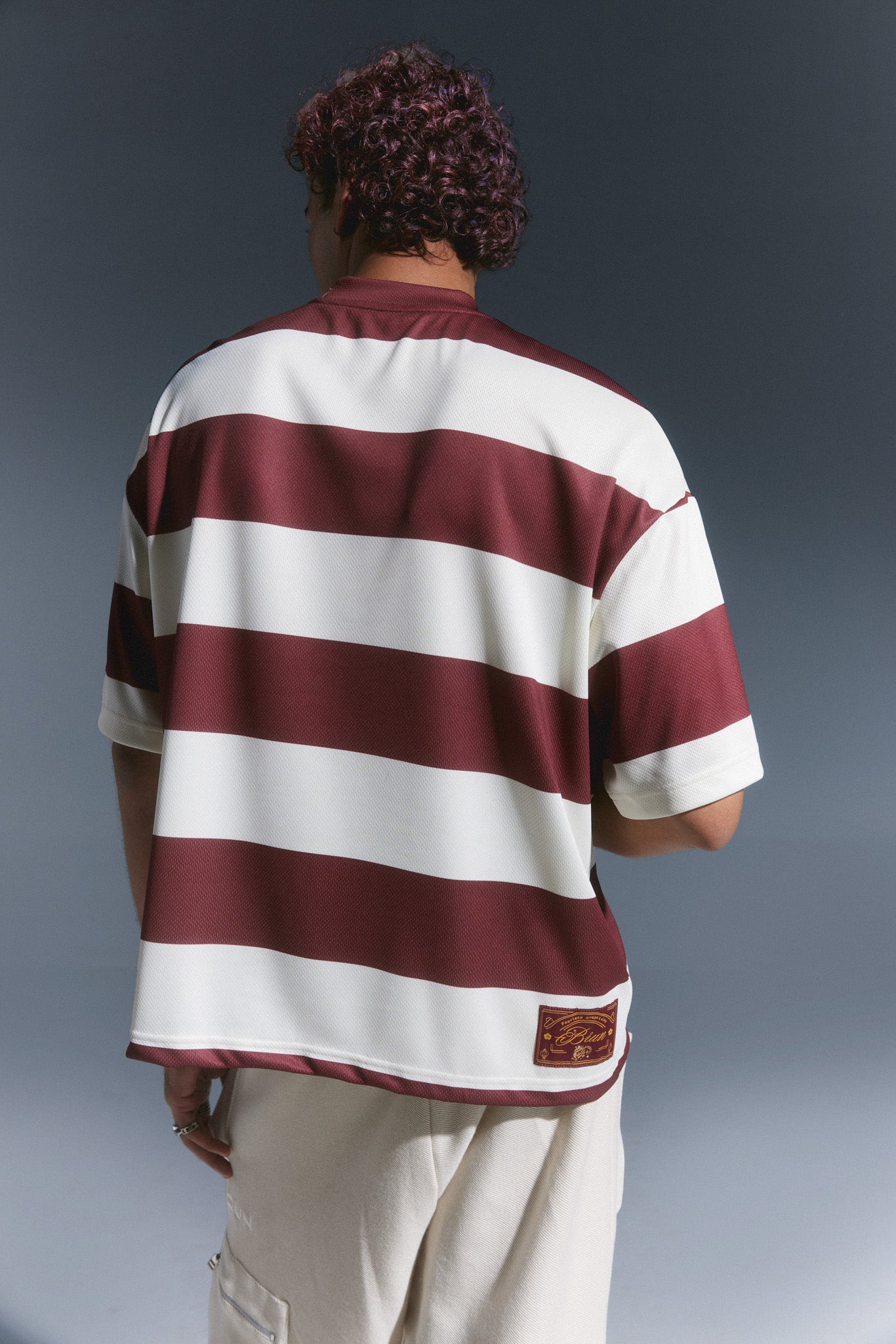 Stripe Mesh Tee