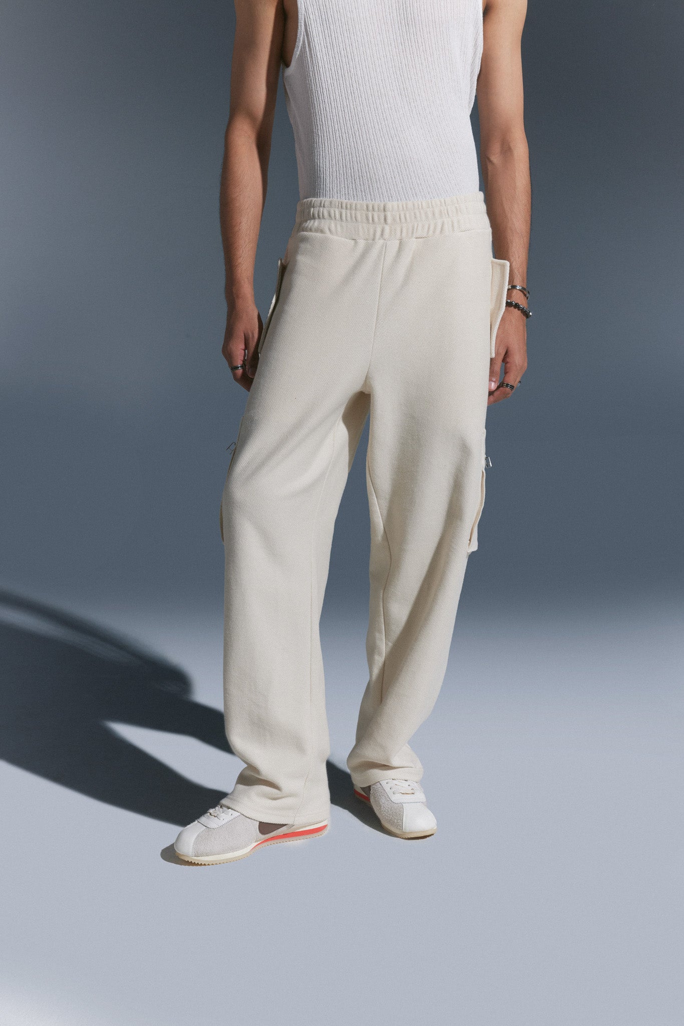 Beige Cargo Pants