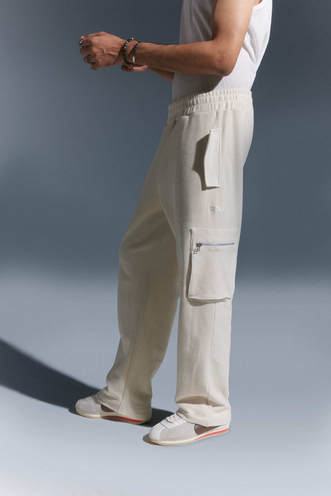 Beige Cargo Pants